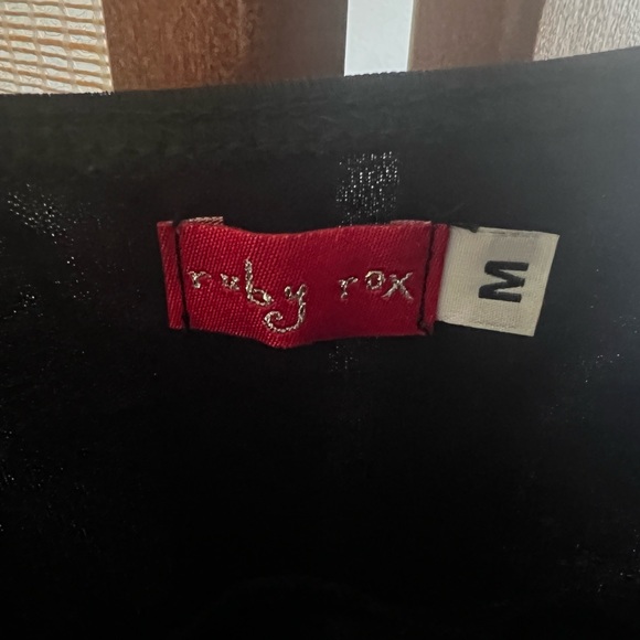 Vintage Y2K Ruby Rox black spaghetti strap babydoll evening/ dance dress - Picture 7 of 9